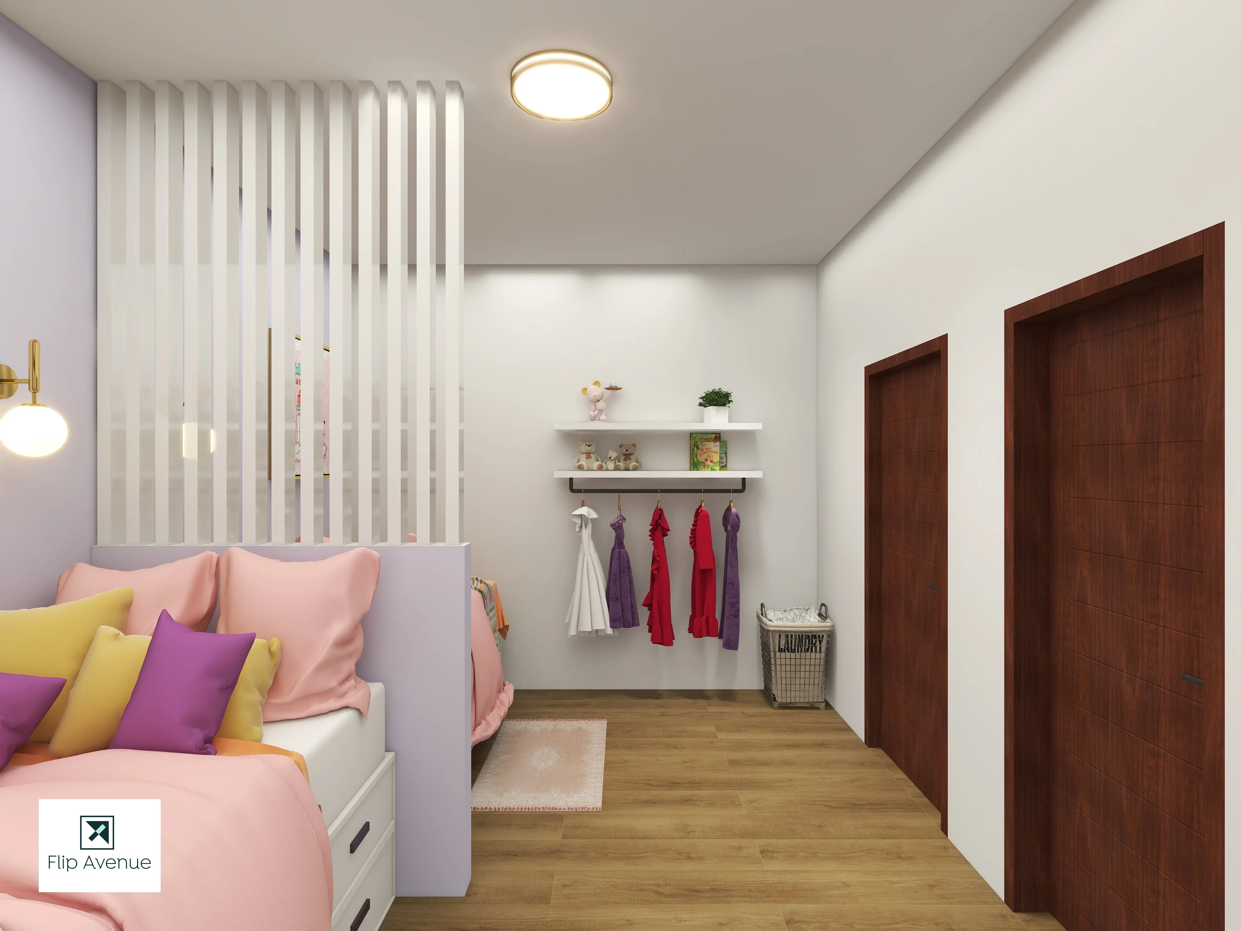 The Two Colourful Girls: A Shared Space with Personality